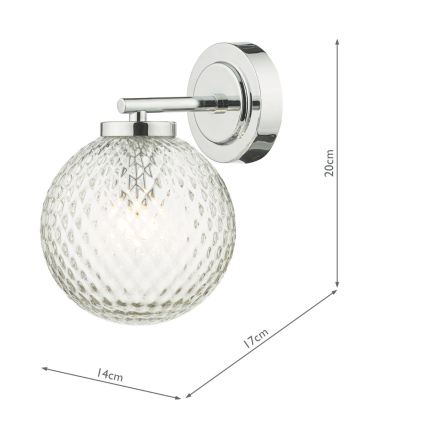 Där Lighting WAY0750 - Επιτοίχιο φωτιστικό μπάνιου WAYNE 1xG9/3W/230V IP44 γυαλιστερό χρώμιο