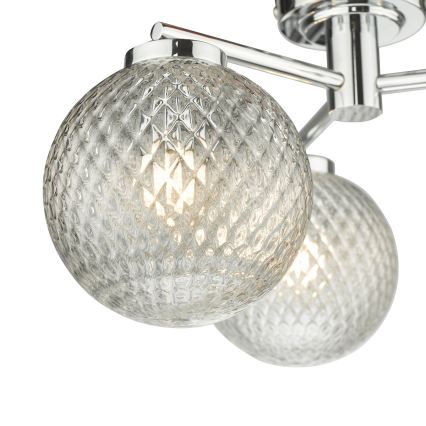 Där Lighting WAY5350 - Φωτιστικό οροφής επιφανειακής τοποθέτησης για μπάνιο WAYNE 3xG9/3W/230V IP44 γυαλιστερό χρώμιο