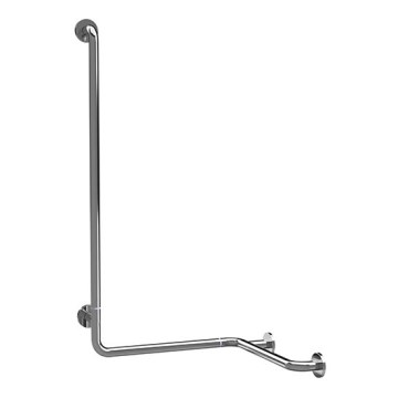 Λαβή ντους 66x118 εκ. ανοξείδωτο ατσάλι/ασημί