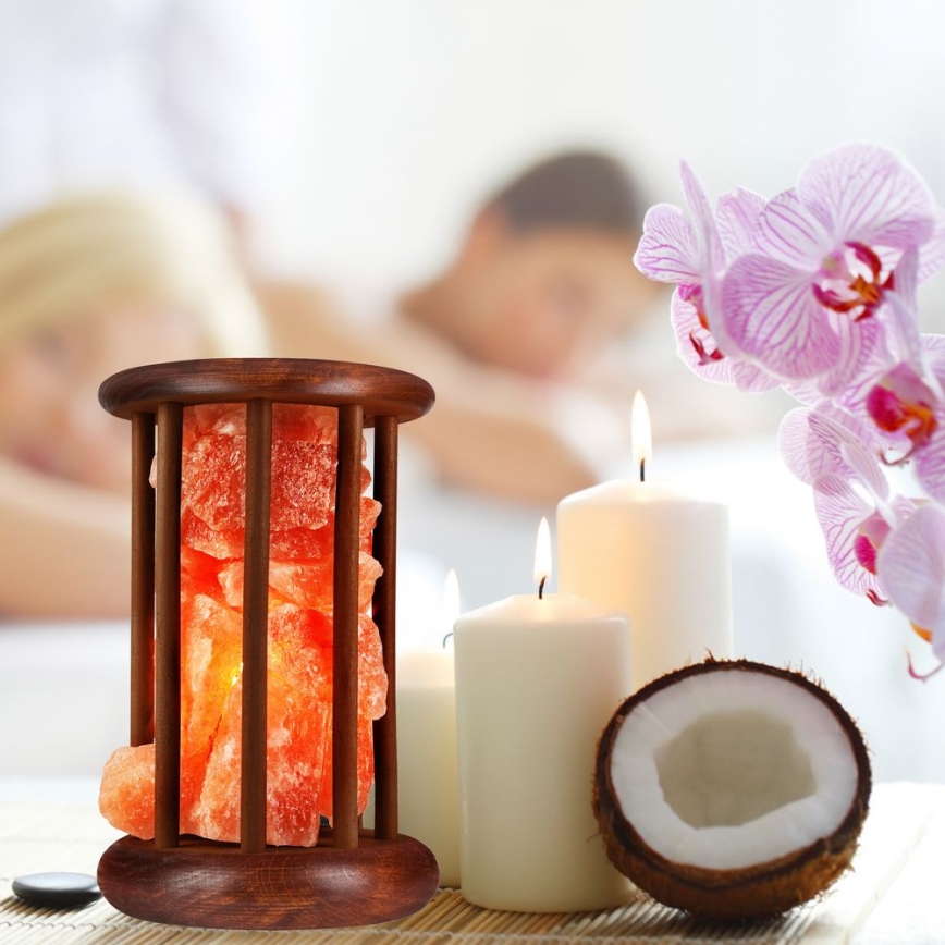 Λάμπα από Αλάτι SALLY 1xE14/25W/230V alder 2,1 kg