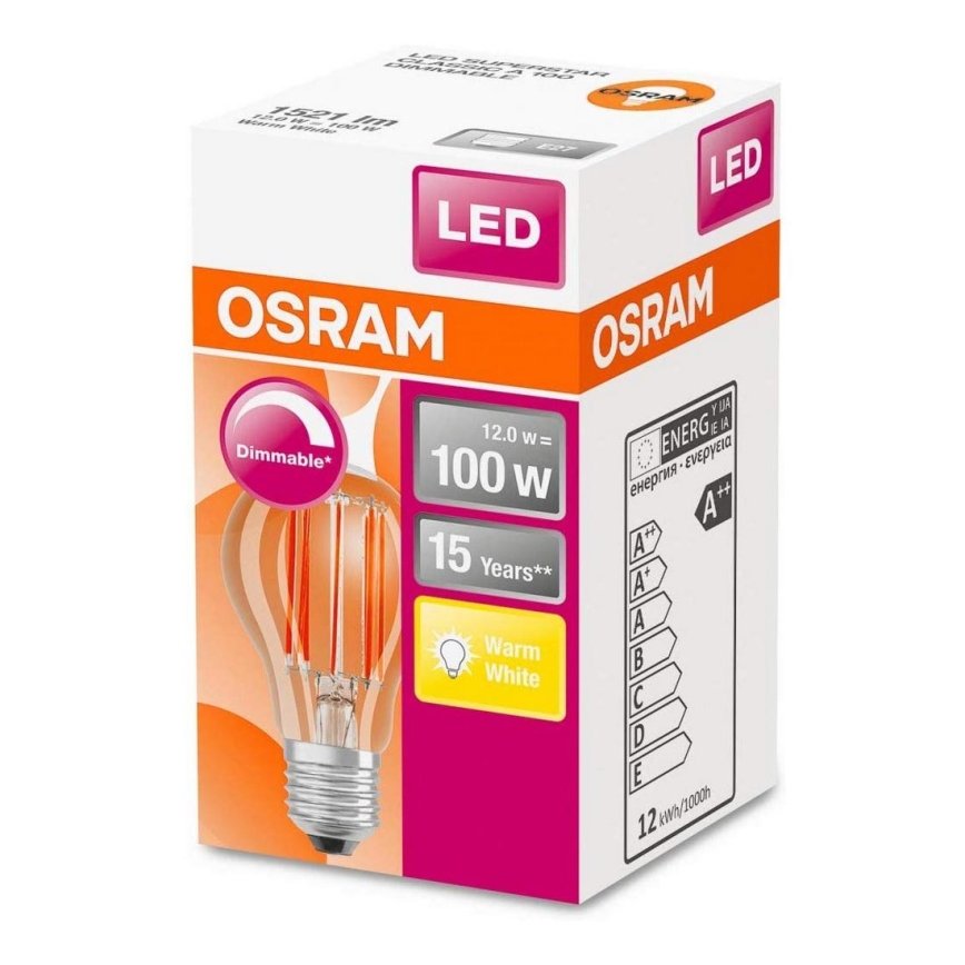 Λάμπα Dimmer LED VINTAGE E27/12W/230V - Osram