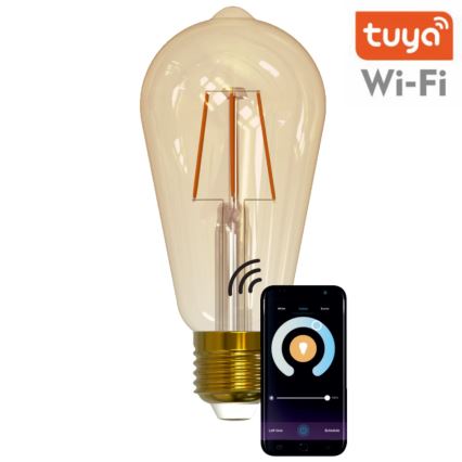 Λάμπα Dimmer LED VINTAGE ST64 E27/5,5W/230V 1800-2700K Wi-fi Tuya