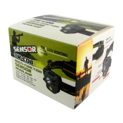 Λάμπα κεφαλής LED με αισθητήρα LED/3W/3xAAA