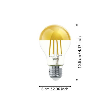 Λάμπα LED ανεστραμμένου καθρέπτη A60 E27/7,3W/230V 2700K - Eglo 110031