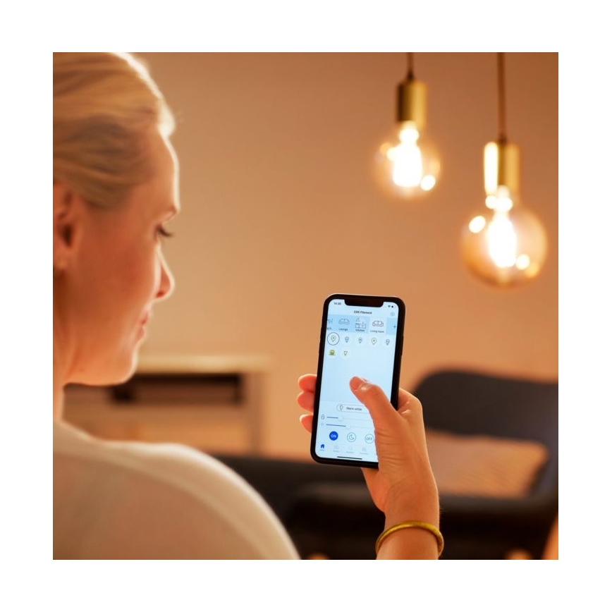 Λάμπα LED Dimmable VINTAGE FILAMENT C35 E14/4,9W/230V 2000-5000K CRI 90 Wi-Fi - WiZ