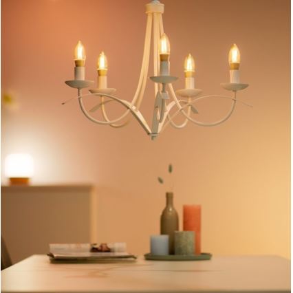 Λάμπα LED Dimmable VINTAGE FILAMENT C35 E14/4,9W/230V 2000-5000K CRI 90 Wi-Fi - WiZ