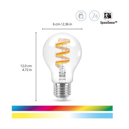 Λάμπα LED RGBW Dimmable A60 E27/6,3W/230V 2200-6500K Wi-Fi - WiZ
