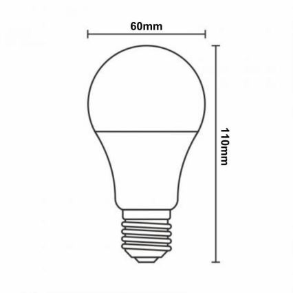Λάμπα LED RGBW Dimmable A60 E27/9W/230V 2700-6500K Wi-Fi Tuya