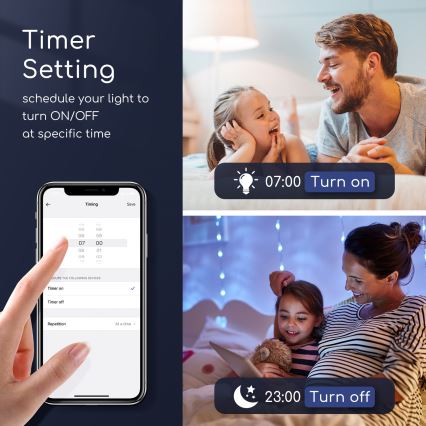 Λάμπα LED RGBW Dimmable G45 E14/7W/230V 3000-6500K Wi-Fi - Aigostar