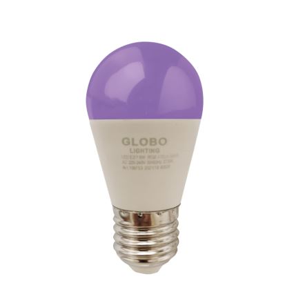 Λάμπα LED RGBW Dimmable E27/6W/230V 3000K + τηλεχειριστήριο - Globo