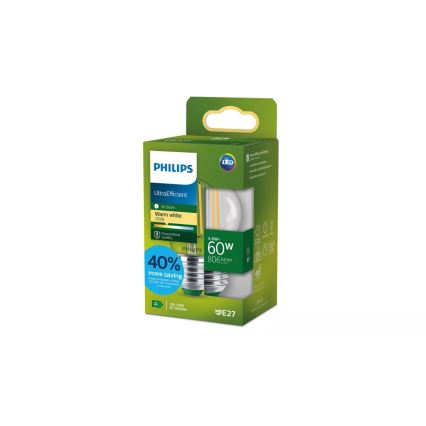 Λάμπα LED ULTRAEFFICIENT VINTAGE Philips P45 E27/3,8W/230V 2700K