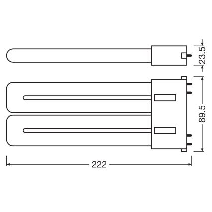 Λάμπα σωληνωτή LED 2G10/20W/230V 3000K - Osram
