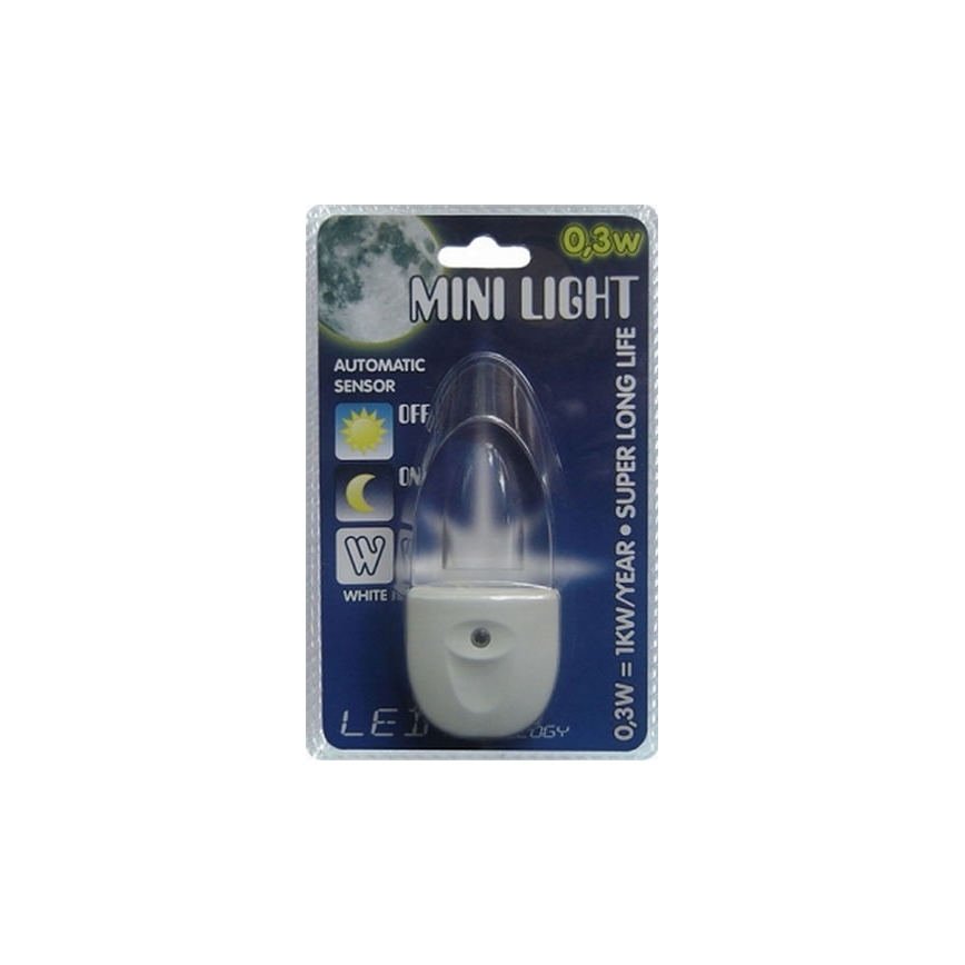 Λάμπα πρίζας MINI-LIGHT (μπλε φως)
