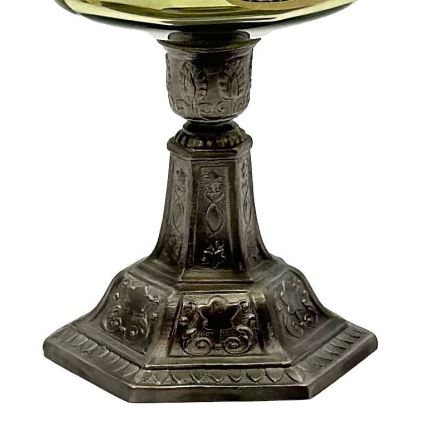 Λάμπα πετρελαίου LUDMILA 42 εκ. δαστικό πράσινο