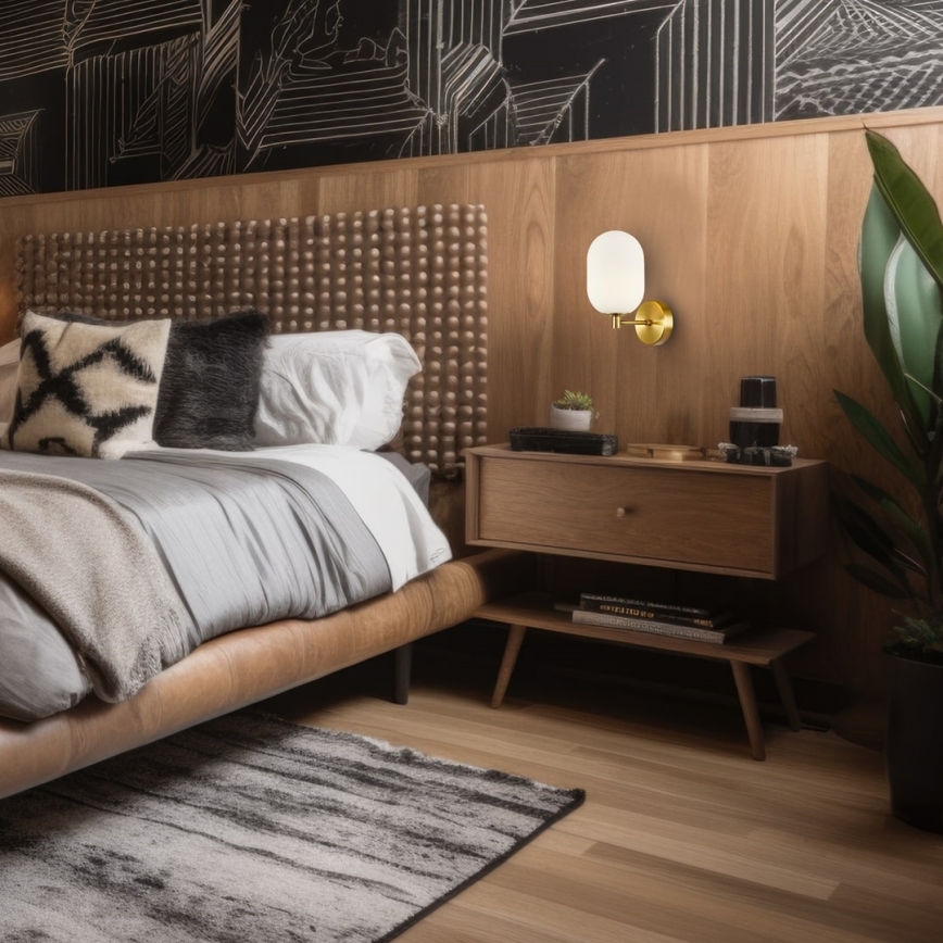 Λάμπα τοίχου ALIAS 1xG9/8W/230V χρυσαφί