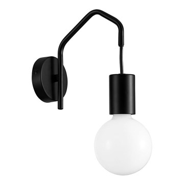Λάμπα τοίχου BASSO 1xE27/40W/230V μαύρο
