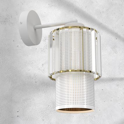 Λάμπα τοίχου BLANCO 1xE27/60W/230V λευκό