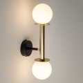Λάμπα τοίχου DAISY 2xG9/12W/230V χρυσό/μαύρο/λευκό