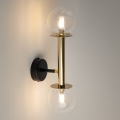 Λάμπα τοίχου DAISY 2xG9/12W/230V χρυσό/μαύρο/διαφανές