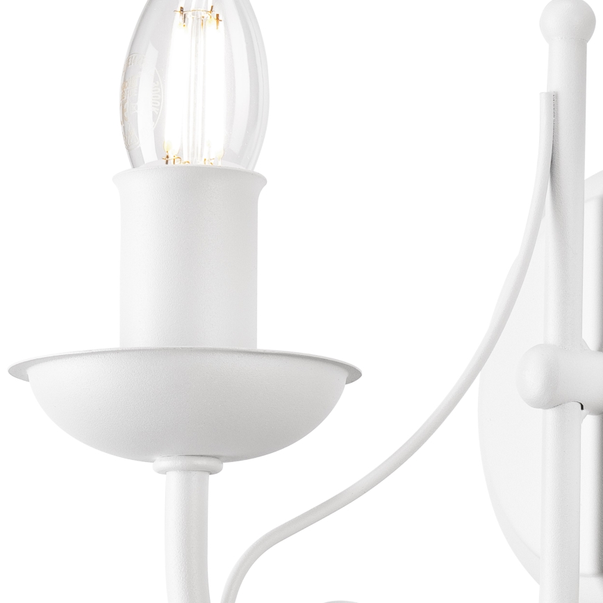 Λάμπα τοίχου DONATO 1xE14/40W/230V λευκό