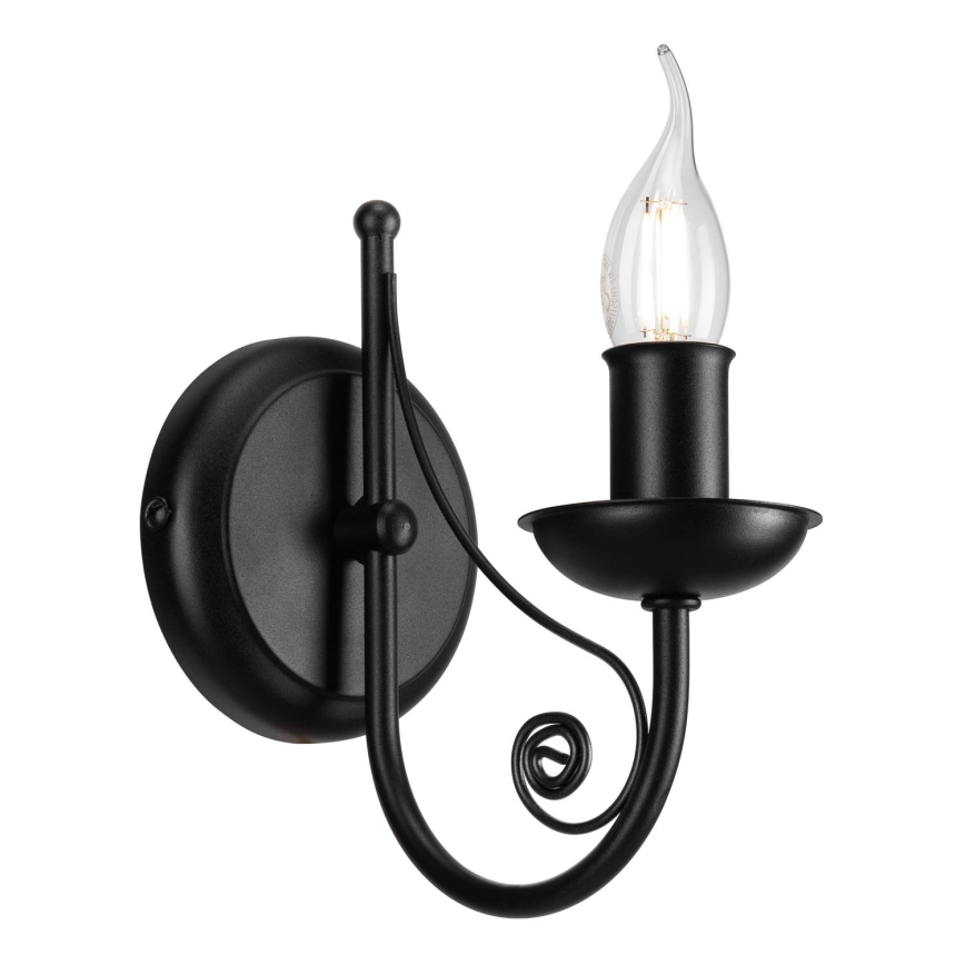 Λάμπα τοίχου DONATO 1xE14/40W/230V μαύρο