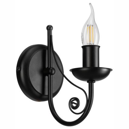 Λάμπα τοίχου DONATO 1xE14/40W/230V μαύρο
