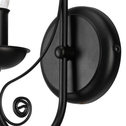 Λάμπα τοίχου DONATO 1xE14/40W/230V μαύρο