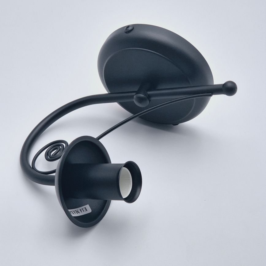 Λάμπα τοίχου DONATO 1xE14/40W/230V μαύρο