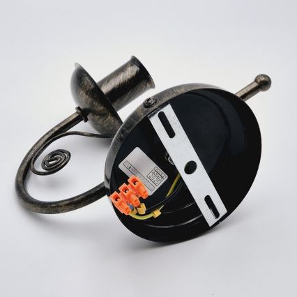 Λάμπα τοίχου DONATO 1xE14x40W/230V πατίνα