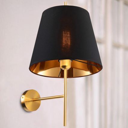 Λάμπα τοίχου ELENA 1xE27/20W/230V μαύρο