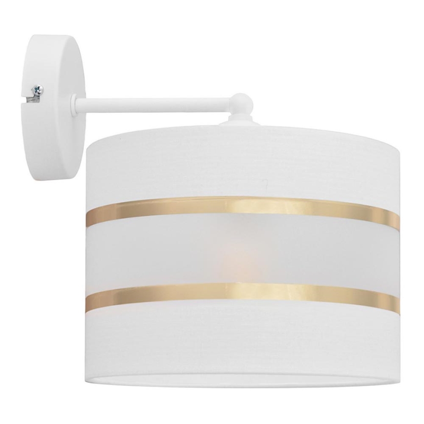 Λάμπα τοίχου HELEN 1xE27/15W/230V λευκό/χρυσό