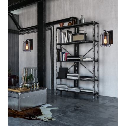 Λάμπα τοίχου JONERA 1xE27/40W/230V μαύρο