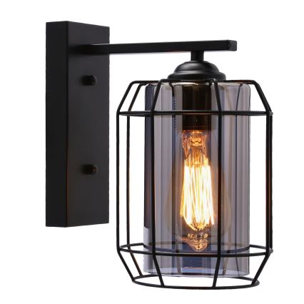 Λάμπα τοίχου JONERA 1xE27/40W/230V μαύρο