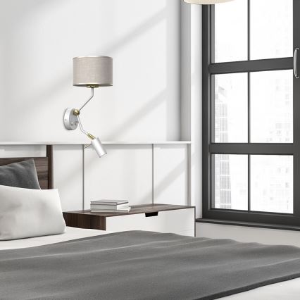 Λάμπα τοίχου LINO 1xE27/40W/230V + 1xGU10/MR11/7W