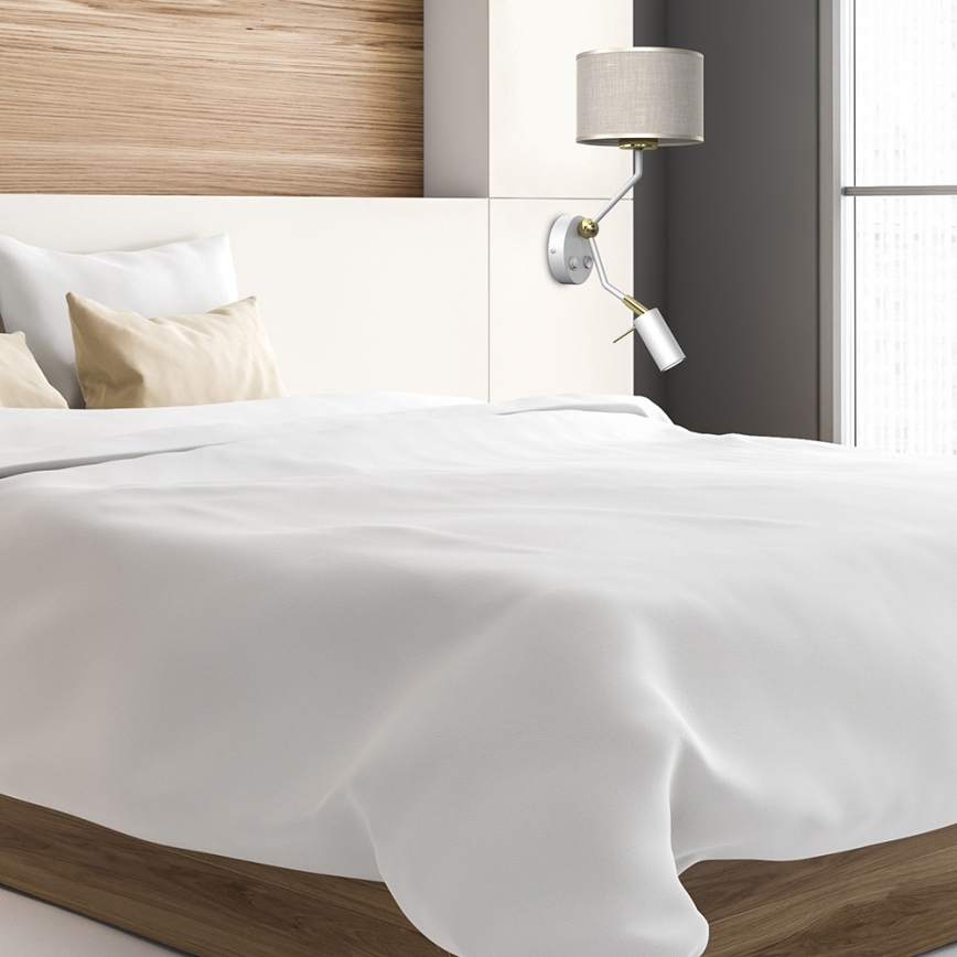 Λάμπα τοίχου LINO 1xE27/40W/230V + 1xGU10/MR11/7W