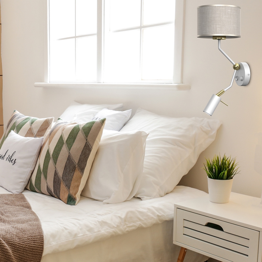 Λάμπα τοίχου LINO 1xE27/40W/230V + 1xGU10/MR11/7W