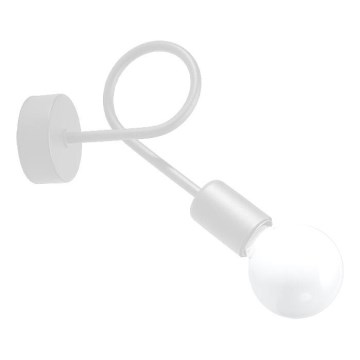 Λάμπα τοίχου LOOP 1xE27/15W/230V λευκό