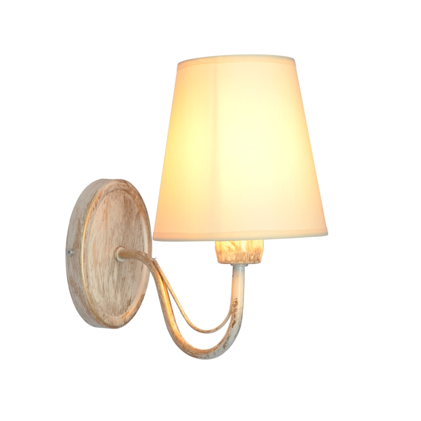 Λάμπα τοίχου MALBO 1xE27/15W/230V μπεζ