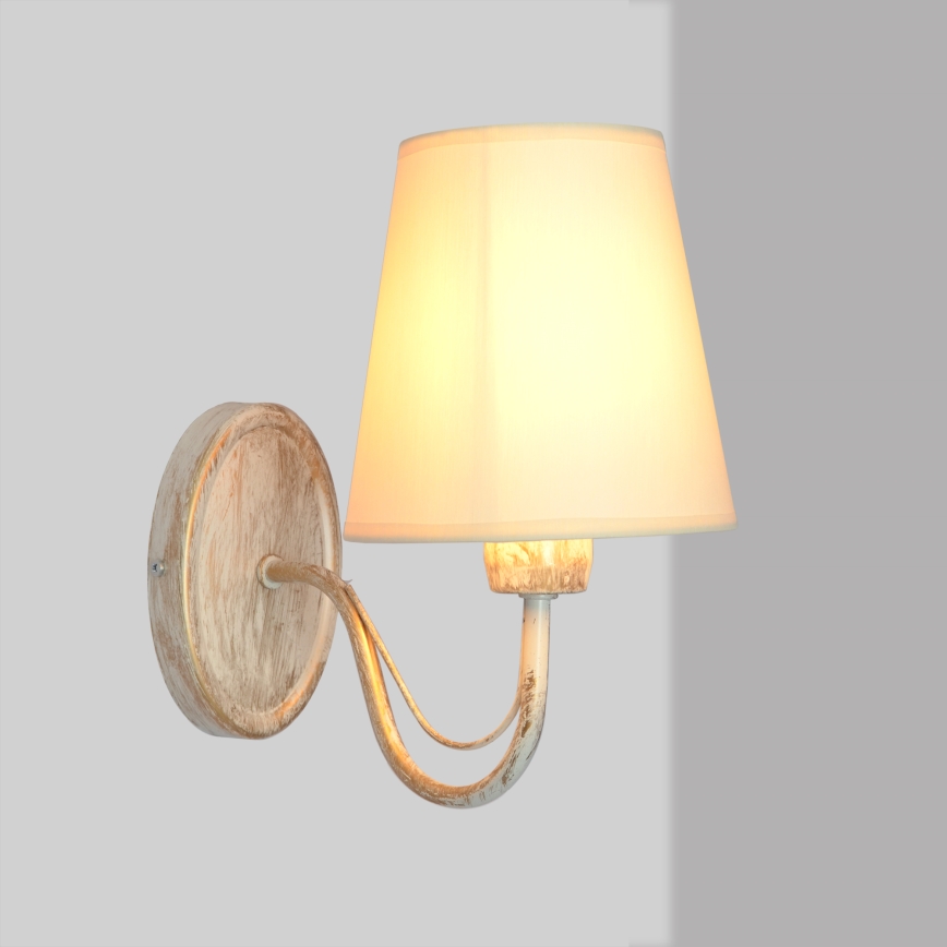 Λάμπα τοίχου MALBO 1xE27/15W/230V μπεζ