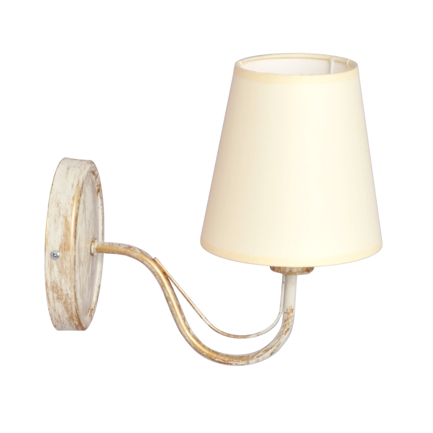 Λάμπα τοίχου MALBO 1xE27/15W/230V μπεζ