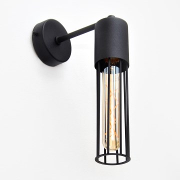 Λάμπα τοίχου MELODY 1xE27/15W/230V μαύρο