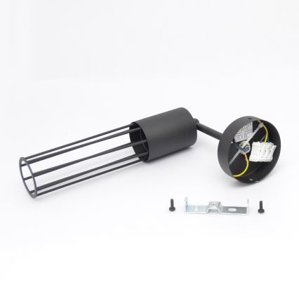 Λάμπα τοίχου MELODY 1xE27/15W/230V μαύρο