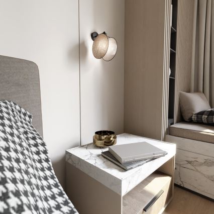 Λάμπα τοίχου MOTIF 1xE14/10W/230V μπεζ