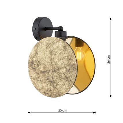 Λάμπα τοίχου MOTIF 1xE27/15W/230V χρυσαφί