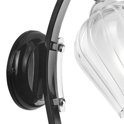 Λάμπα τοίχου PAULA 1xE27/60W/230V μαύρο