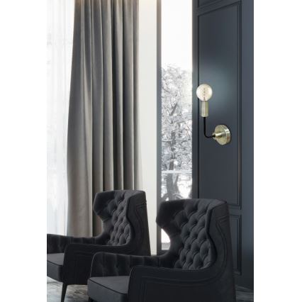 Λάμπα τοίχου SAGA 1xE27/40W/230V