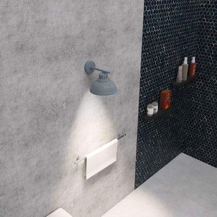 Λάμπα τοίχου SVEN 1xE27/15W/230V γκρι