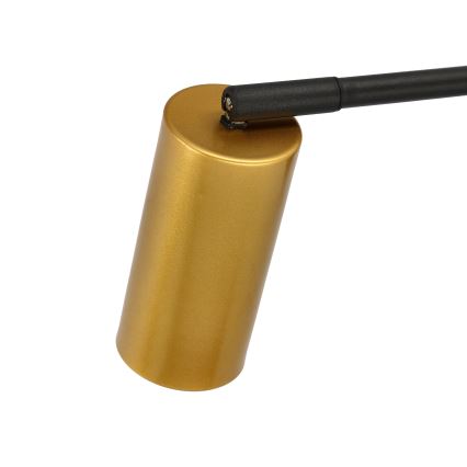 Λάμπα τοίχου TINA 1xGU10/15W/230V μαύρο/χρυσό