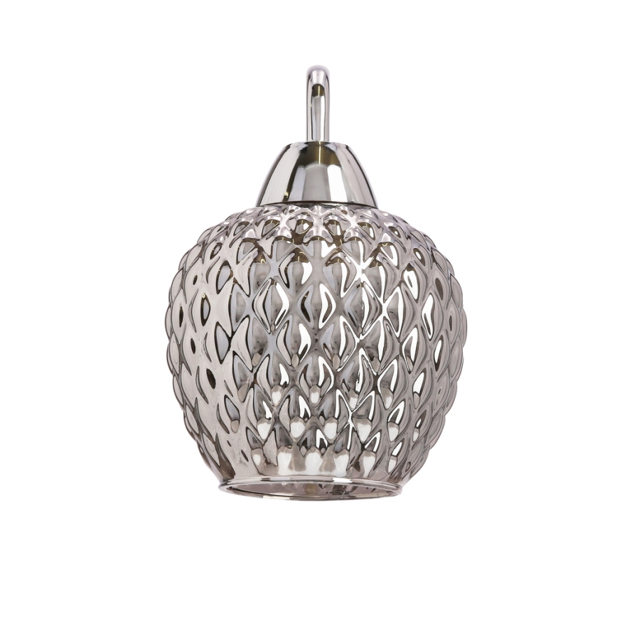 Λάμπα τοίχου TOBIAS 1xE27/40W/230V γυαλιστερό χρώμιο