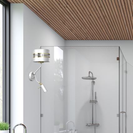 Λάμπα τοίχου ULTIMO 1xE27/40W/230V + 1xGU10/MR11/7W λευκό